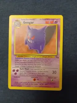 Pokemon Gengar 20/62 Fossil Set 1999 Rare LP-NM - Image 1