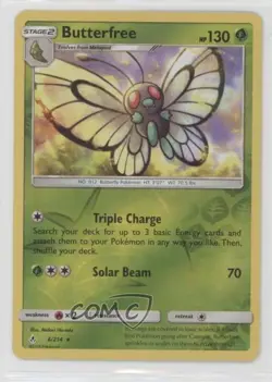 Butterfree Reverse Foil Pokemon Sun & Moon Unbroken Bonds #4 - Image 1
