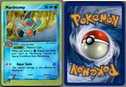 2003 Pokemon, EX Ruby & Sapphire, #41/109 Marshtomp, Reverse Holo Uncommon - Image 1