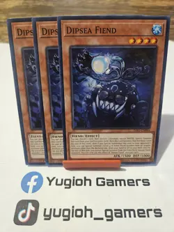 Yu-Gi-Oh Deepsea Fiend X3 INFO 1st Edition Common Light Played - Image 1