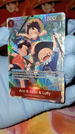 Ace & Sabo & Luffy (Alternate Art) OP13-007 Carrying On His Will Foil - Image 2