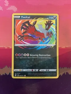 Pokemon Card Yveltal 046/072 Amazing Rare Shining Fates Near Mint - Image 1