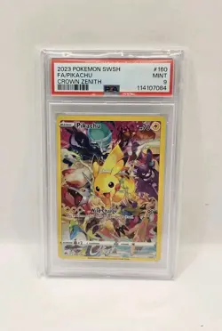 Pokemon Card Pikachu 160/159 Set Zenit Regale PSA 9 Mint ENG - Image 1