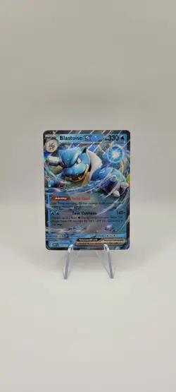 Pokemon TCG:Double Rare Holo Blastoise ex 009/165 Scarlet & Violet 151 - NM Card - Image 1