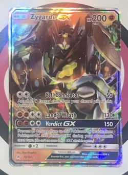 Zygarde GX Ultra Rare SM - Forbidden Light Holo 73/131 Pokemon Card - Image 3