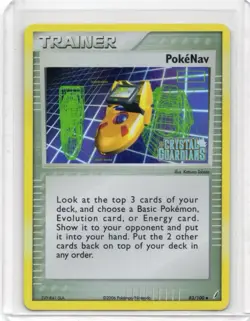Pokemon Card - PokeNav Reverse Stamp - 83/100 - EX Crystal Guardians - 2006 - Image 1