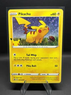 Pokemon SWSH: Sword & Shield Promo Cards #SWSH039 Promo Pikachu Holo NM - Image 1