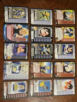 Dragon Ball Z Vegeta Lot of 15 Personalities DBZ Cards - Image 1