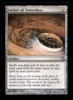 MTG Locket of Yesterdays LP Light Play Time Spiral [5248] - Image 1