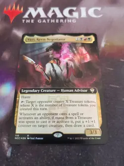 Mtg. Vazi, Keen Negotiator. Foil Extended Art. Streets of New Capenna. Nm - Image 1