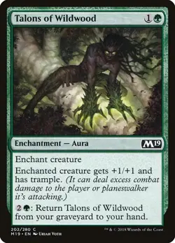 Talons of Wildwood 4x FOIL M19 MTG Core Set 2019 Common MINT green - Image 1