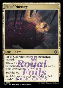 Pit of Offerings 4x FOIL Lost Caverns of Ixalan MTG LCI Uncommon MINT land - Image 1