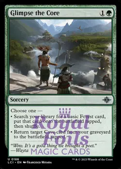 Glimpse the Core 4x FOIL Lost Caverns of Ixalan MTG LCI Uncommon MINT green - Image 1
