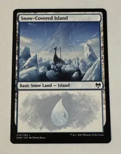 MTG Snow-Covered Island (278) Kaldheim NM - Image 1
