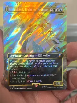 MTG - Galadriel, Light of Valinor (Borderless) (Surge Foil) Commander: LotR - LP - Image 1