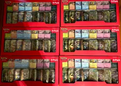 LOT of 6 Pokemon TCG: Scarlet & Violet Prismatic Evolutions 8 Pack Mini Tin Set - Image 1