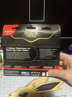 Pokemon Paldean Fates Tech Sticker Collection - Maschiff - With 3 Booster Packs - Image 3
