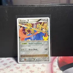 Zacian LV. X SWSH135 Celebrations 25th Anniversary Promo Pokemon - Near Mint NM - Image 1