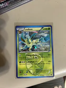Pokemon TCG Leafeon Plasma Freeze 11/116 Cracked Ice Holo Rare - Image 1