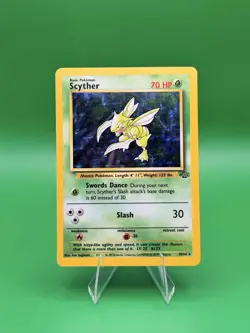 Pokemon TCG Scyther Jungle 10/64 Holo Unlimited Holo Rare - Image 1