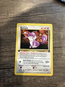 Pokemon Team Rocket Rattata 66/82 First Edition - Image 1