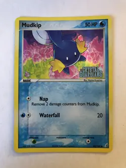 Pokemon TCG Mudkip EX Crystal Guardians 58/100 Stamped Reverse Holo - Image 1