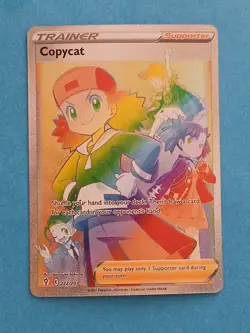 Pokemon Sword & Shield Evolving Skies Copycat 222/203 Rainbow Secret Rare - Image 1
