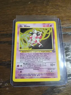 Pokemon TCG Mr. Mime Jungle 6/64 Holo Unlimited Holo Rare 6/64 NM - Image 1