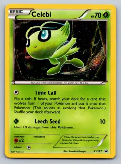 Pokemon Celebi Promo XY Promos XY187 LP w Swirl! - Image 1