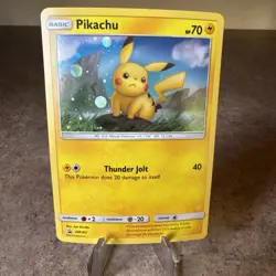 Pokemon TCG Sun & Moon Black Star Holo Pikachu SM183 NM Mint Condition 2019 - Image 1