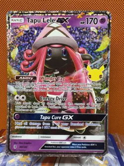 Pokemon Tapu Lele GX Celebrations Classic Collection Holo 60/145 #1590 - Image 1
