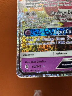 Pokemon Tapu Lele GX Celebrations Classic Collection Holo 60/145 #1590 - Image 4