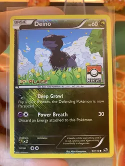 2013 Pokemon Legendary Treasures Deino 97/113 Pokemon League 3rd Place - NM #2 - Image 2