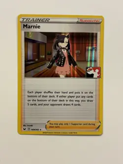 Marnie 169/202 Pokemon Prize Pack Variant Sword & Shield Line Holo FAST SHIP G - Image 1