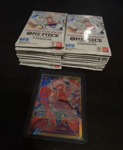One Piece TCG OP-05 18 Loose Booster Packs English Sealed - SEC INCLUDED - Image 1