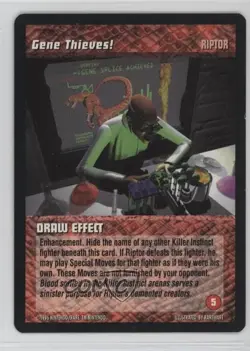 1996 Killer Instinct Trading Card Game Gene Thieves! #GENE - Image 1