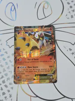 Blaziken EX XY54 Pokemon Card Black Star Promo Ultra Rare Art Holo - Image 1