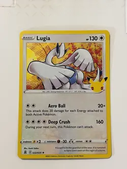 Lugia 022/025 Holo Rare Celebrations 25th Anniversary Pokemon Card NM - Image 1