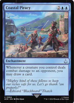 Coastal Piracy MTG Magic the Gathering Card - Common Assassin Creed Magic The Ga - Image 1