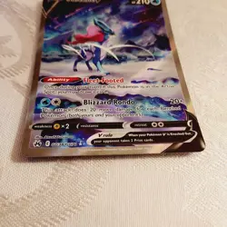 Suicune v Crown Zenith Galarian Gallery Holo Ultra Rare Card GG38 GG70 - Image 2