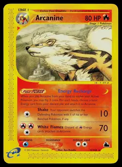 Pokemon Card - Arcanine Skyridge 3/144 Rare Non-Holo - Image 1