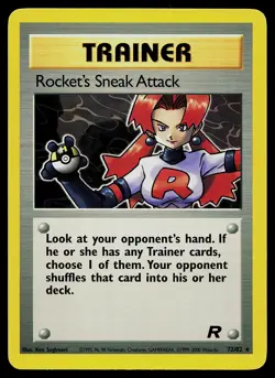 Pokemon Card - Rocket's Sneak Attack Team Rocket 72/82 Rare - Image 1