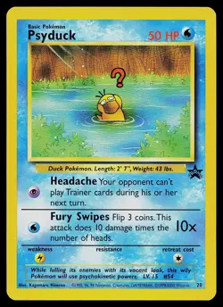 Pokemon Card - Psyduck 20 WOTC Black Star Promo - Image 1
