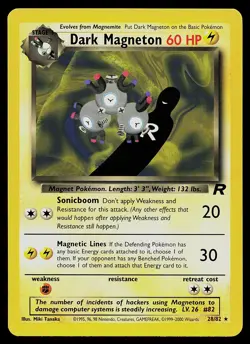 Pokemon Card - Dark Magneton Team Rocket 28/82 Rare Non Holo - Image 1
