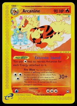 Pokemon Card - Arcanine Aquapolis 2/147 Rare Non-Holo - Image 1