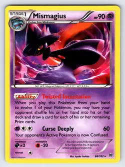 Mismagius 66/162 2015 XY Breakthrough Set Pokemon Card TCG Holo Rare - Nm - Image 1