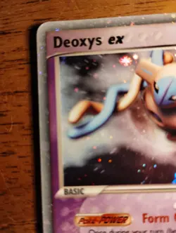 Deoxys EX Holo Rare Card Normal Forme 97/107 Vintage - NM- card grading AI 8.5 - Image 3