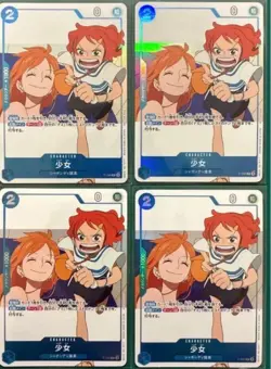 ONE PIECE Card Game fan letter Girl Promo Nami japanese 4set - Image 1