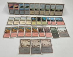 Lot of 32 -Basic Land Revised 3rd Edition MTG Magic The Gathering, Swamp, Island - Image 1