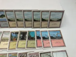 Lot of 32 -Basic Land Revised 3rd Edition MTG Magic The Gathering, Swamp, Island - Image 3